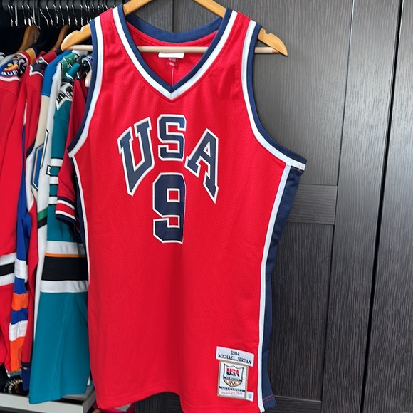 Mitchell & Ness Other - Mitchell & Ness Michael Jordan Red USA Olympic Basketball Authentic 1984 Jersey